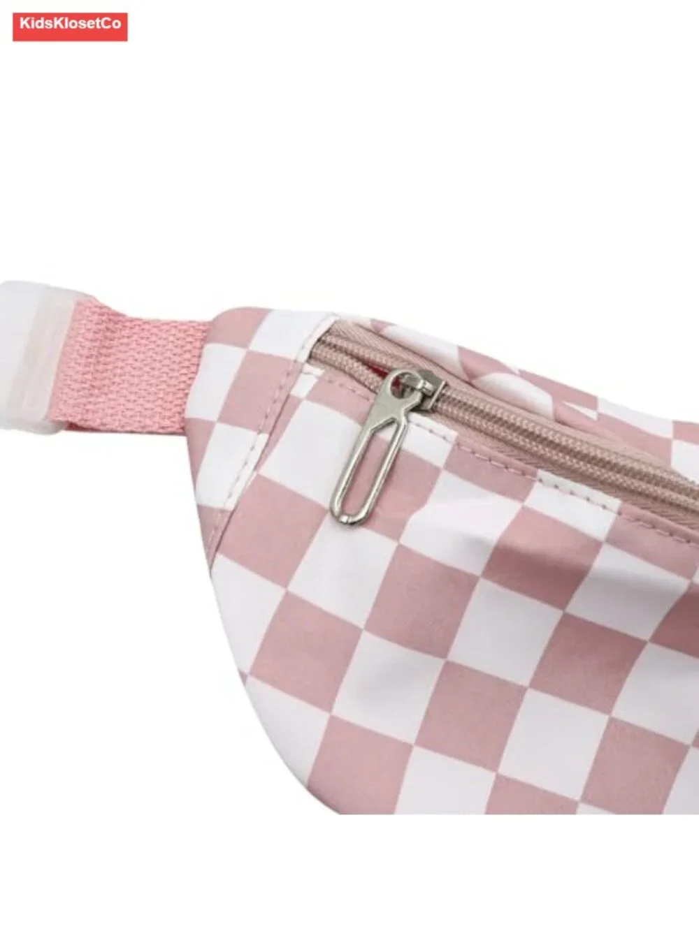 Canvas Checkered Fanny Pack with Adjustable Belt